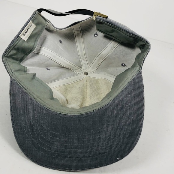 Vintage Fourshee Building Supply Cadiz, Kentucky Hat GREY Corduroy 1980s Patch - Picture 5 of 8